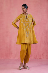 Nargis - Mustard Dhoti Set