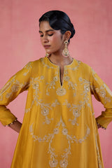 Nargis - Mustard Dhoti Set