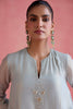 Fiza  Dhoti Set - Ice Blue