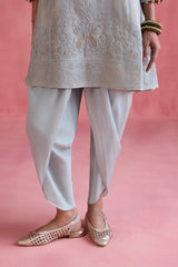 Fiza - Ice Blue Dhoti Set