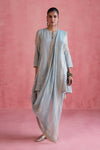 Fiza - Ice Blue Dhoti Set