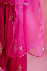 Noor - Fuchsia Farshi Salwar Set