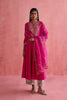 Zeenat Anarkali Set - Fuchsia