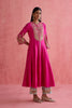 Zeenat Anarkali Set - Fuchsia