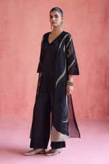 Shireen - Black Jacket Set