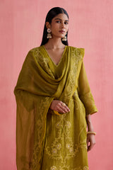 Khwaab - Green Kurta Set