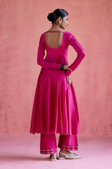 Gul - Fuchsia Anarkali Set