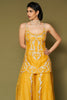 Bright Yellow Organza Sharara Set