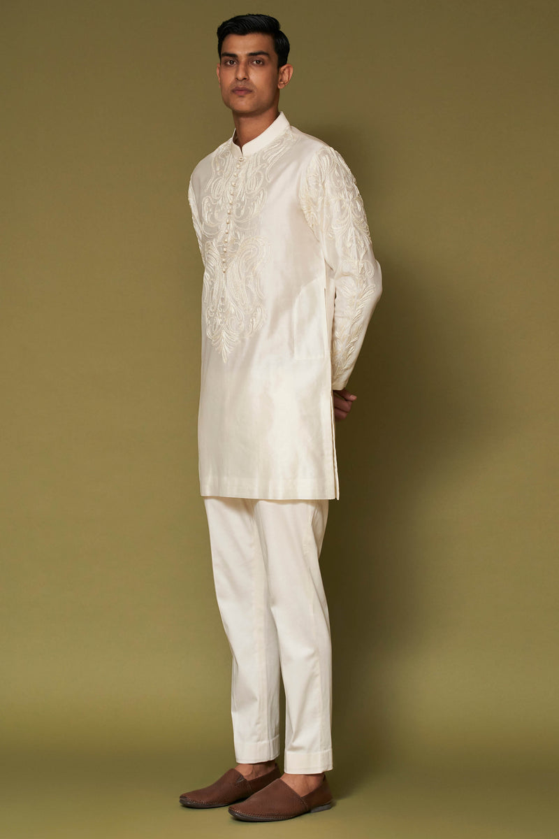 Ivory Dori Embroidered Kurta Set