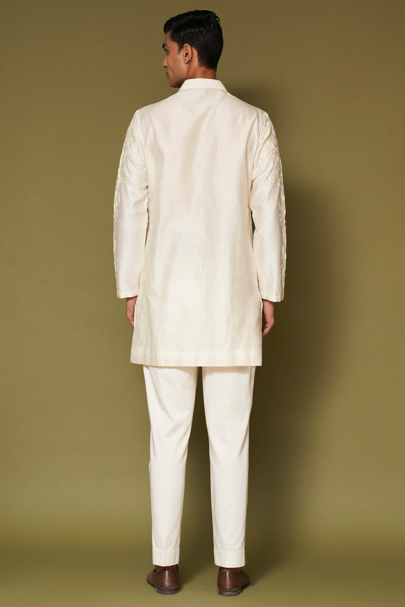 Ivory Dori Embroidered Kurta Set