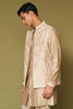 Sand Dori Embroidered Bundi Set with Potli Button Kurta