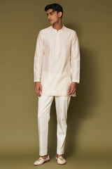 Ivory Dori Embroidered Bandhgala Set