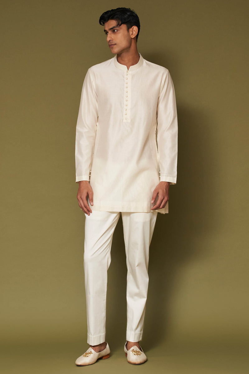 Ivory Dori Embroidered Bandhgala Set