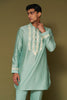 Aqua Dori Embroidered Chanderi Kurta Set