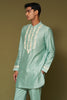 Aqua Dori Embroidered Chanderi Kurta Set