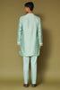 Aqua Dori Embroidered Chanderi Kurta Set