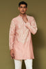 Blush Pink Dori Embroidered Kurta Set