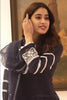 Navy Blue Chanderi Anarkali Set (RTS)
