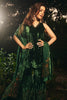 Raashii Khanna in Bottle Green Embroidered Velvet Sharara Set