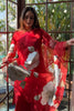 Kareena Kapoor in Red Silk Chanderi Hand-Painted Kurta Set
