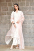 Manushi Chillar in Ivory pink embroidered kurta set