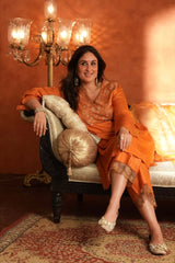 Kareena Kapoor in Tara - Rust Orange Kurta Set