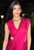 sanjana sanghi in Fuchsia Pink Silk Satin Pre Draped Saree