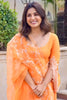 Samyuktha Menon in Orange Dori Embroidered Anarkali Set