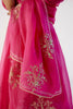 Fuchsia Pink Dori and Sequins Embroidered Lehenga Set