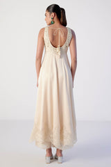 Ivory Dori and Sequins Embroidered Anarkali Set