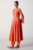 Coral Silk Chanderi Dori Embroidered Anarkali Set