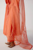 Coral Silk Chanderi Dori Embroidered Anarkali Set