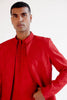 Ruby Red Dori Embroidered Kurta and Jacket Set