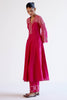 Fuchsia Pink Silk Chanderi Dori Embroidered Anarkali Set