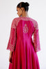 Fuchsia Pink Silk Chanderi Dori Embroidered Anarkali Set