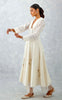 Ivory Embroidered Chanderi Anarkali Set
