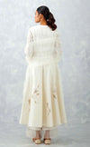 Kiara Advani in Ivory Embroidered Chanderi Anarkali Set