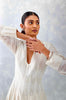 Kiara Advani in Ivory Embroidered Chanderi Anarkali Set