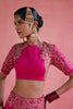 Inayat Lehenga Set - Fuchsia