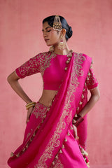 Inayat - Fuchsia Lehenga Set