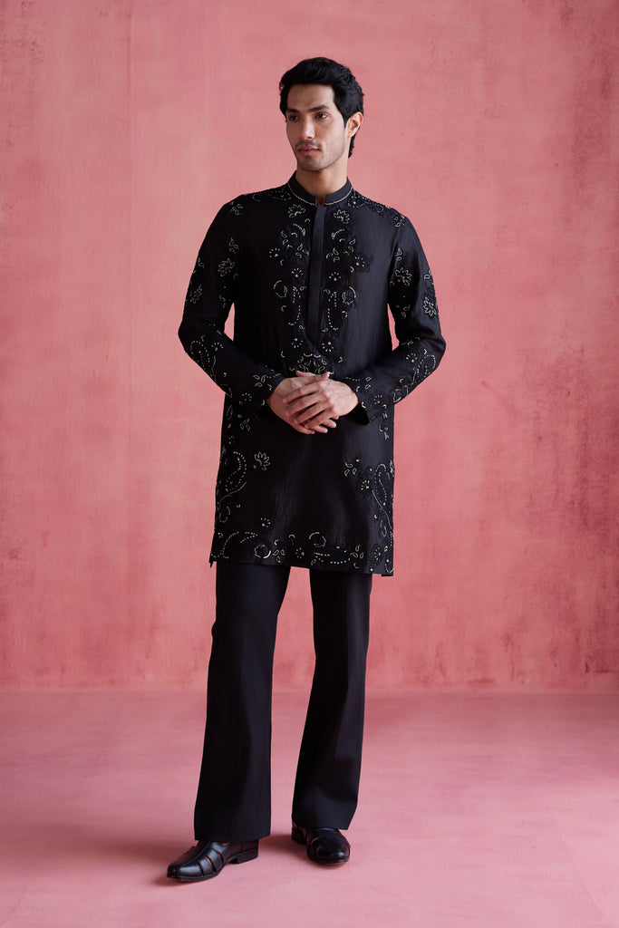 Feroz Kurta set -Black