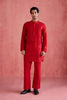 Faiz Kurta Set - Red