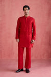 Faiz - Red Kurta Set