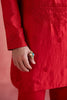 Faiz Kurta Set - Red