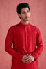 Faiz Kurta Set - Red