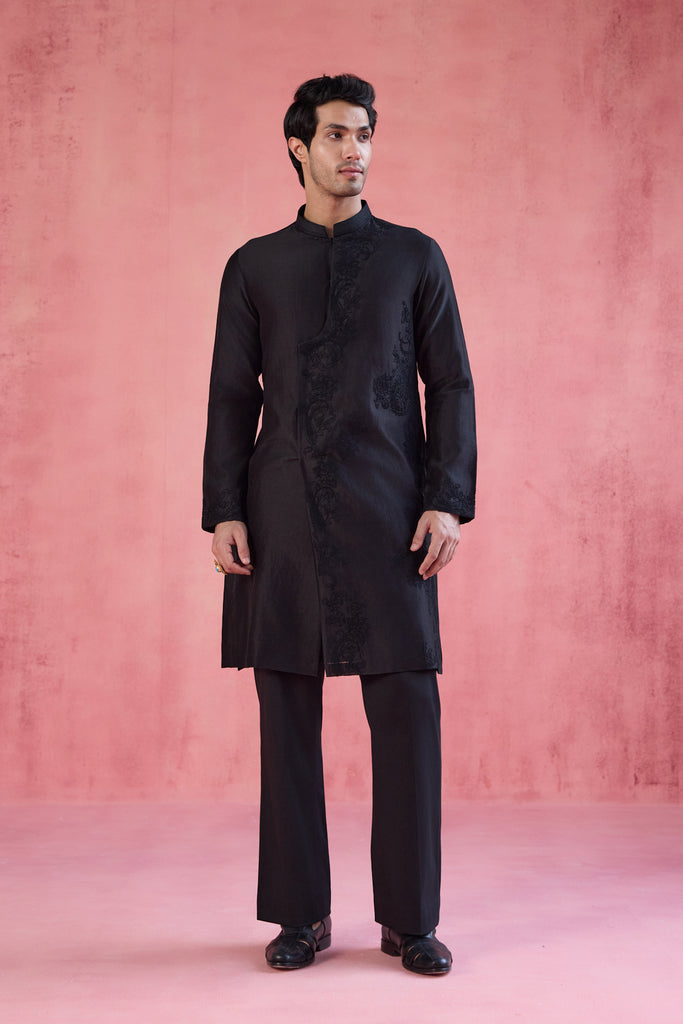 Asar Kurta Set - Black