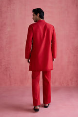 Mahtaab - Red Bundi Set