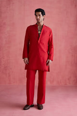 Mahtaab - Red Bundi Set