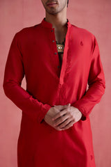 Mahtaab - Red Bundi Set