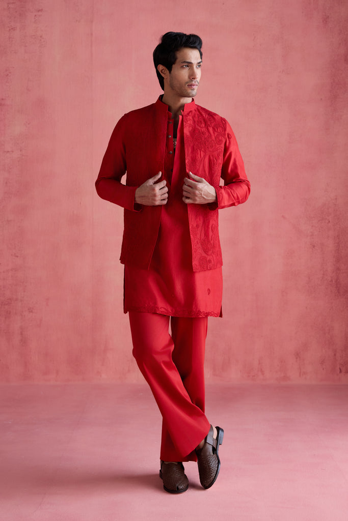 Mahtaab Bundi set - Red